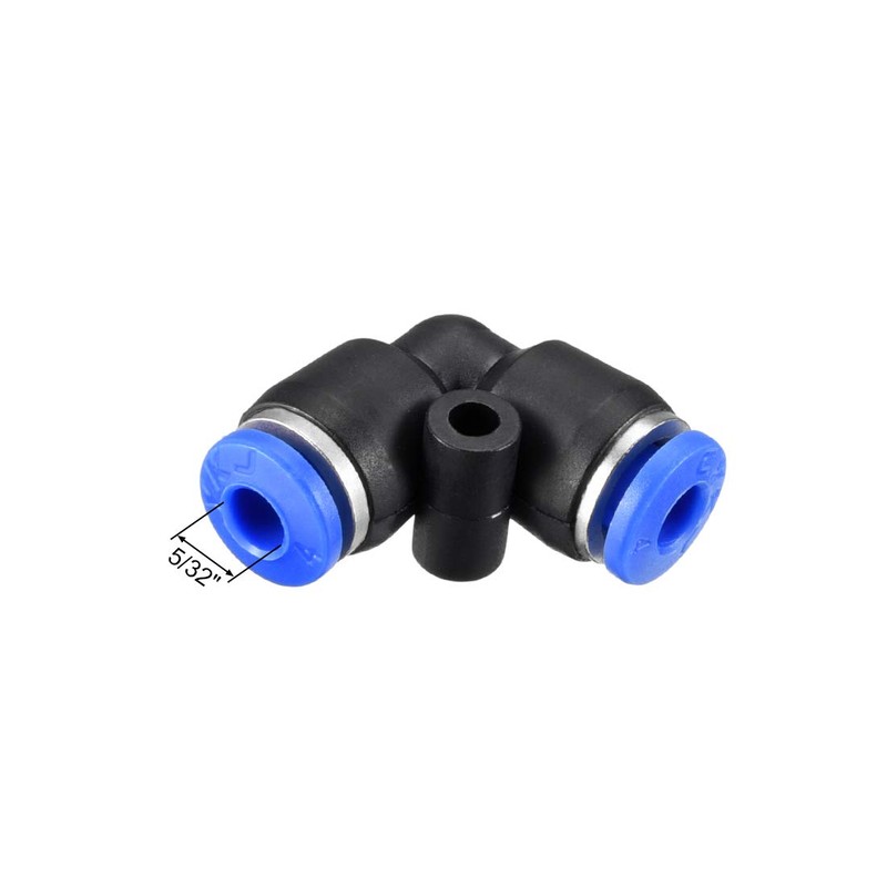 sourcing map Plastic Elbow Push to Connect Tube Fitting 4mm
