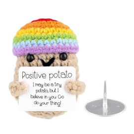 ZWWOGE Pocket Hug Positive Potato, Creative Knitted Potato Doll, Courage Gift, Gifts for Women, School Gift