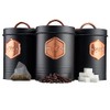Cooks Professional 3 Piece Storage Canister Set | Labelled Containers