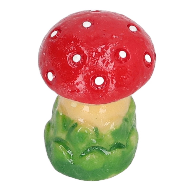 30pcs Dollhouse Mushroom Figurine Cute DIY Resin Micro Landscape Garden