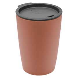 Magu Set of 2 Coffee to Go Drinking Cups Coffee to Go Red Approx. 310 ml Made from a Polymer Made of Natural Materials Reusable Coffee Cups