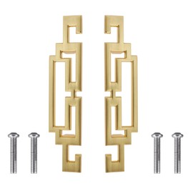 Pack of 2 Pull Handles Vintage Handles Knobs Zinc Alloy with Screws Retro European Style for Cupboard Drawer Wardrobe Cabinet Wooden Box Suitcase Gold