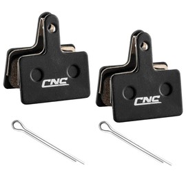 2 Pairs CNC Brake Pads for Shimano B01S, for Tektro, (Resin / Organic / Semi-Metallic / Silver)