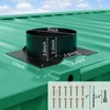 Inracity 8 Inch Roof Vent Adapter for Shipping Container, for