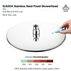 Round Rainfall Shower Head 9.8-Inch Large Overhead Fixed Rain Showerhead
