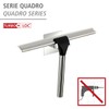Turbo-Loc® Quadro Stainless Steel Shower Squeegee