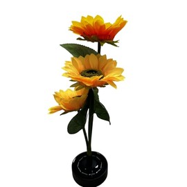 Solar Flower Lights - Sunflower Solar Lights Outdoor Waterproof for Patio, 2 Pack Garden Lights Solar Powered Decor Pathway Lamp for Yard, Landscaping, Lawn, Great Gift for Parent, Friend
