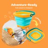 Hobee 6 Piece Foldable Beach Bucket Set for Kids -