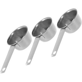 NONE 3Pc STAINLESS STEEL  COFFEE MEASURING SCOOP 1/8 CUP