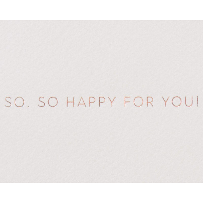 Papyrus Congratulations Card (So Happy For You)