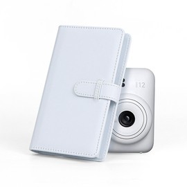 Mini Photo Album 108 Pockets for 3inch Film Photo Photo Box Card Holder Instant Camera Accessories for Fuji Film Instax mini 12 11, for Movie Tickets Business Cards (White)