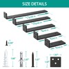 Goovilla Heavy Duty Floating Shelf Brackets 12 Inch for 2×4”