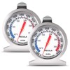 Oven Thermometer 2 Pack 50-300°C/100-600°F, Oven Grill Fry Chef Smoker