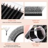 NATUHANA Eyelash Extensions 0.07D Curl 8-12mm Black Synthetic Strip Lashes