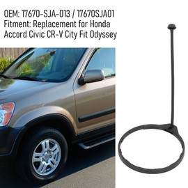 KIMISS Fuel Cap Rope Inner Fuel Tank Cap Line Fuel Tank Cap Rope Fuel Tank Cap Line Ring Fuel Tank Cap Tether 17670SJA01 Plastic Car Fuel Tank Cap Rope for Civic CR-V City Fit Odyssey