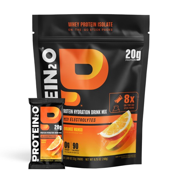 Protein2o 20g Whey Protein Isolate Clear Protein Powder, 370mg of