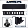 2 Pack 2U Horizontal Mount Cable Management 19 Inch Cable