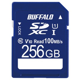 Buffalo SD Card 256GB 100MB/s UHS-1 Speed Class 1 Supports VideoSpeedClass 10 IPX7 Full HD Data Recovery Service RSDC-256U11HA/N
