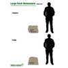 Emsco Group 2185 Large – Lightweight Landscape Rock-Resin, Granite