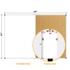 XBoard Magnetic White Board and Bulletin Corkboard Combination, 60 x