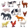 SpriteGru 12 Farm Animal Figurines for Kids, Plastic Animal Toys