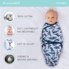 The Peanutshell Baby Swaddle Blankets for Boys or Girls, Blue