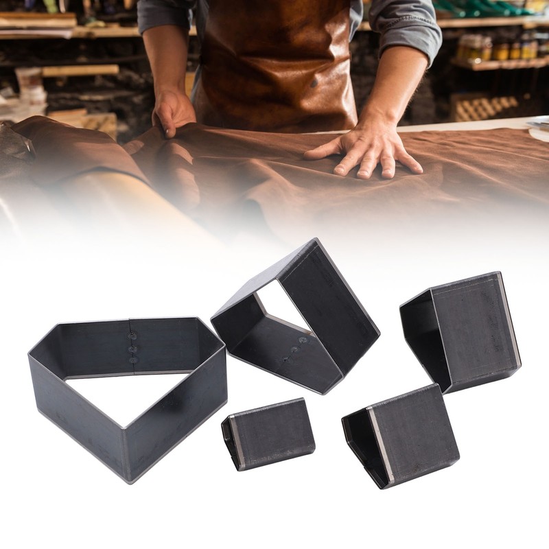 5Pcs Leather Die Cutter Hollow Punching Mold Different Sizes Diamonds