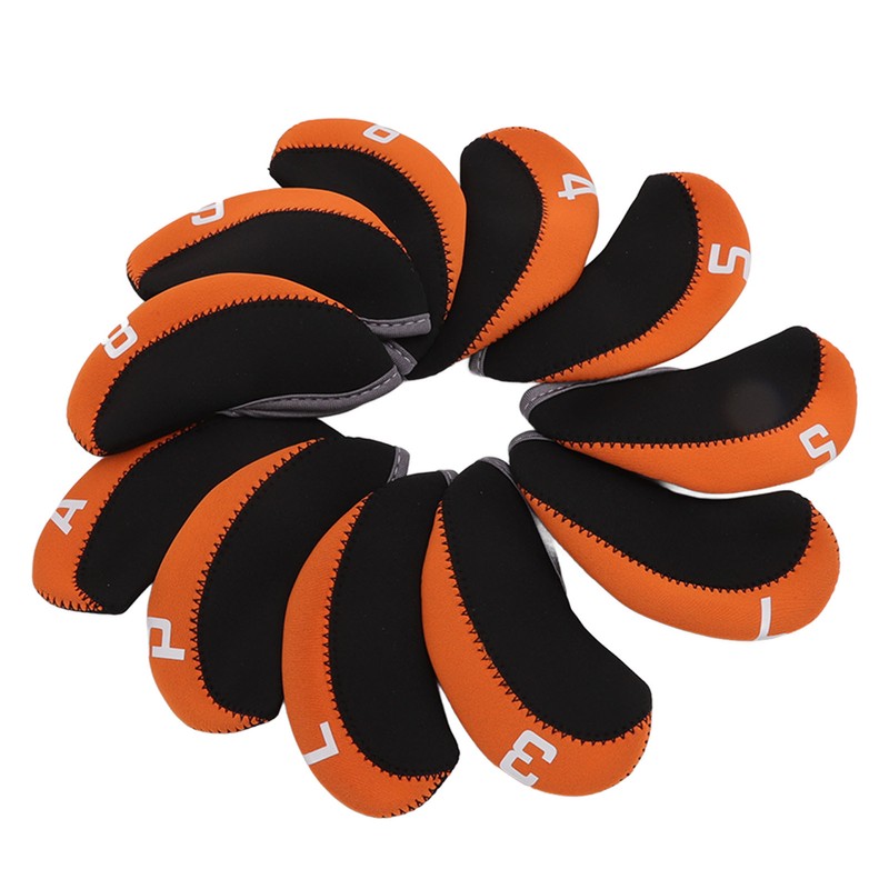 11PCS Golf Club Head Covers Neoprene Numbered Golf Club Head
