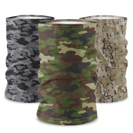 KOOLGATOR SPF 50 Cooling Neck Gaiter for Men, Women & Kids - Cooling Face Mask, Ideal for Hiking, Outdoors, and Winter Sports, Camo Variety, One Size