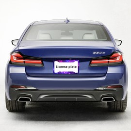 Purple License Plate Frames Starry Sky License Plates Covers Aluminum Metal License Plate Holder Auto Car Tag with 4 Holes Screws Standard Size 2 PCS Set