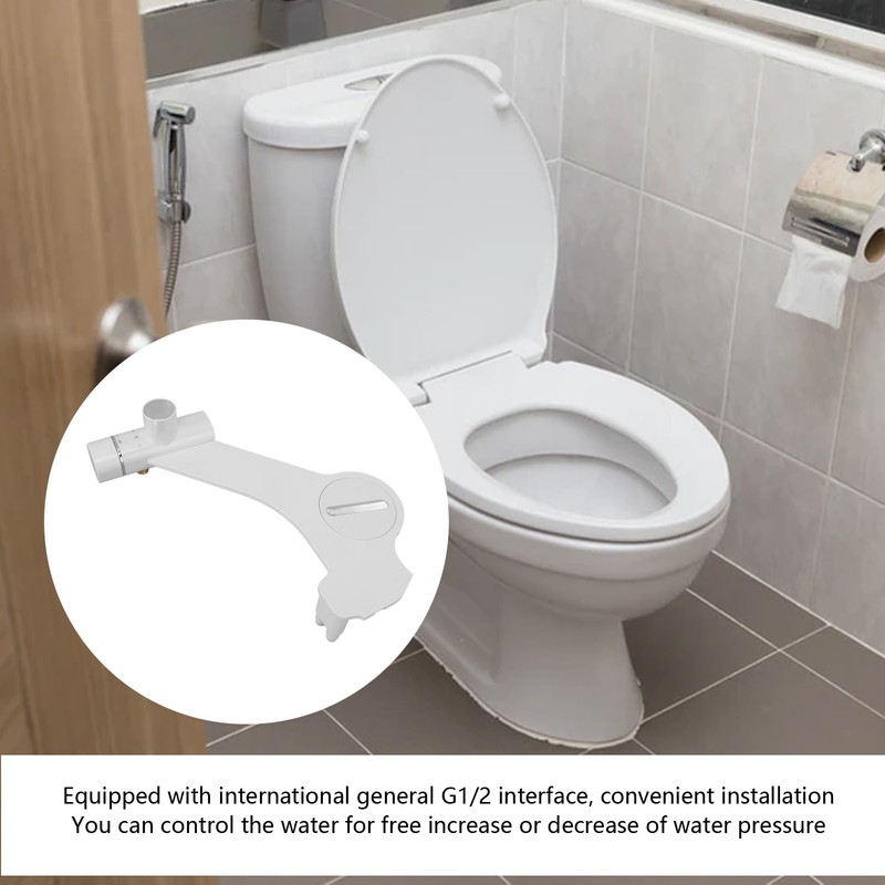 G1/2 Toilet Bidet Attachment Universal Toilet Self Cleaning Sprayer for