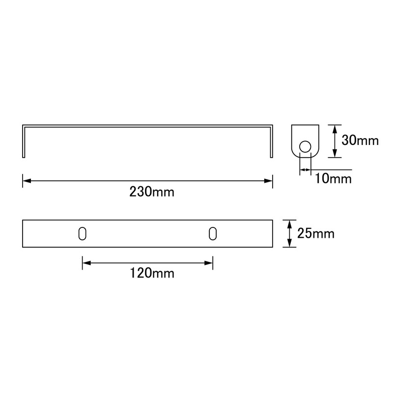 POSH 090396-06 Universal Rear Turn Signal Plate L Black Motorcycle