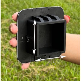 eVerHitch American Flag Dog Paw K9 Unit Hitch Cover Plug (Fits 2.5" Receivers, Black)