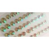 Unbranded CraftbuddyUS 50pcs Self Adhesive Pointed Resin Glitter Gems-AB Clear,