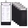 komstuon Mini Clipboard, Pack of 6, 10.2 x 23 cm,