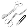 AAProTools Set of 2 6" Double Bent Curved Machine Embroidery