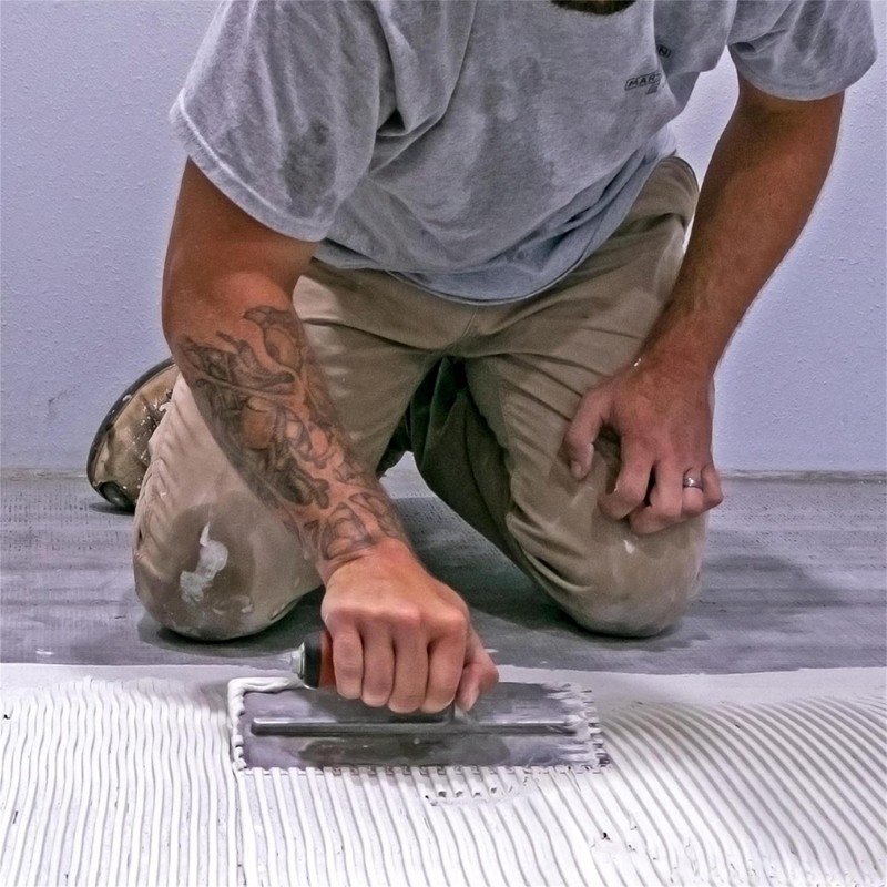 MARSHALLTOWN Standard Notched Trowel, Square Notch, 6x6x6 mm Notch Size,