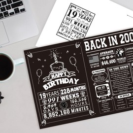 Amorista Funny 19 Years Old Girls Boys Birthday Decorations, Cool 19th Birthday Card for Him Her, Humor 19 Bday Gifts Ideas