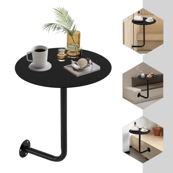 Unbranded Wall Mounted Bar Table Modern Round Coffee Table Drinks/Snacks