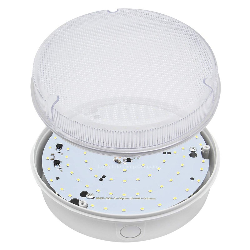 Round 18w LED Ceiling Light IP65 6500k Bright Daylight Surface