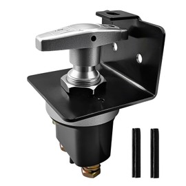 12V-24V Heavy Duty Battery Disconnect Switch, 6000W Battery Kill Switch with Mounting Bracket and Hardware for Car Boat Truck RV ATV Vehicle, Maximum Rated Current 2500A