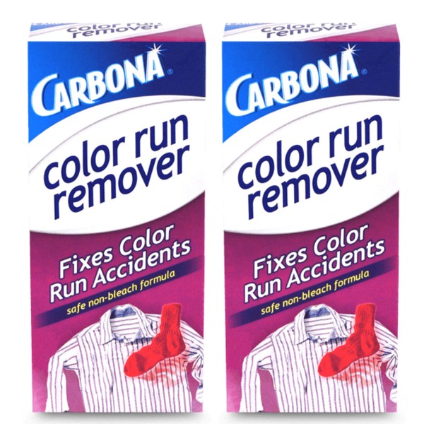 Carbona® Color Run Remover | Powerful Color Bleed Eliminator | Fixes Color Run Accidents | 2.6 Oz, 2 Pack
