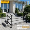 Upgrade 2 Steps Black Handrail & Indoor Stair Railing Kit,