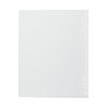MUJI NAA59A9A Polypropylene Binder with One Hand, Translucent, A5 8-Hole
