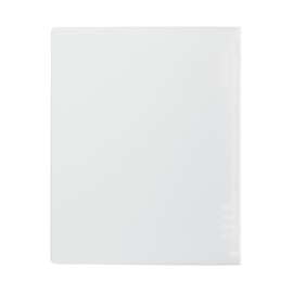 MUJI NAA59A9A Polypropylene Binder with One Hand, Translucent, A5 8-Hole Ring