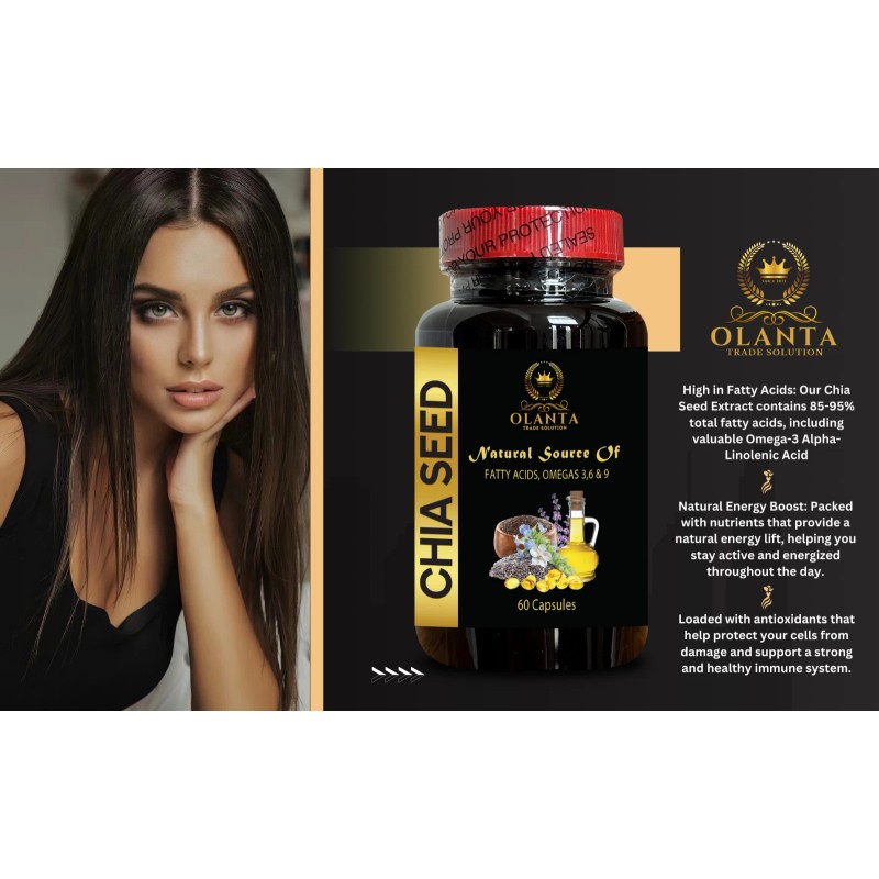 CHIA SEED SUPPLEMENT - chia seeds organic, Plant-Based Omega 3
