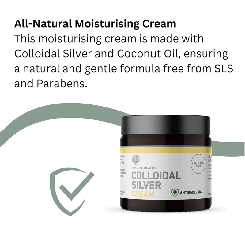 Nature’s Greatest Secret Colloidal Silver Antibacterial Cream 100g | 81%