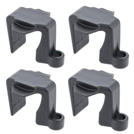 VTurboWay Boat Bumper Clips, Boat Fender Clips for Docking, Boat Square Rail Fender Hangers, 4 Pcs, Black, Nylon UV Resistant Marine Grade