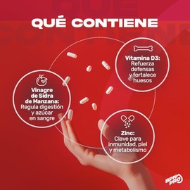 BPN PRO Vinagre de Sidra de Manzana La Madre con Vitamina D3 y Zinc 450mg 90 Cpsulas  Suplemento Alimenticio Premium  Fcil Absorcin  Ingredientes...  