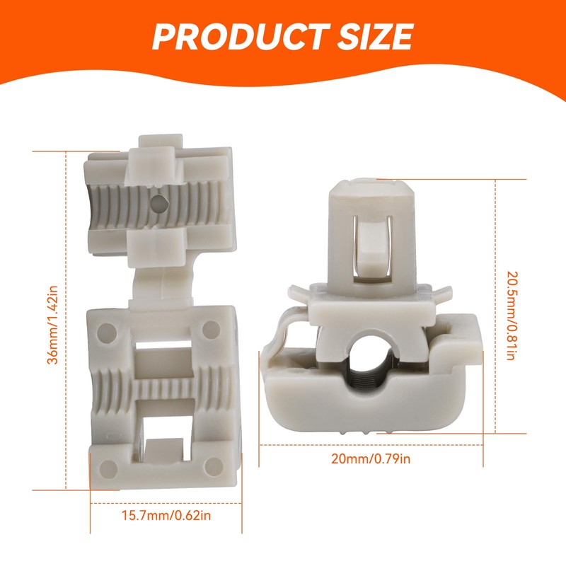 SECLUDE 20PCS Car Door Lock Rod Clips, Tailgate Handle Rod